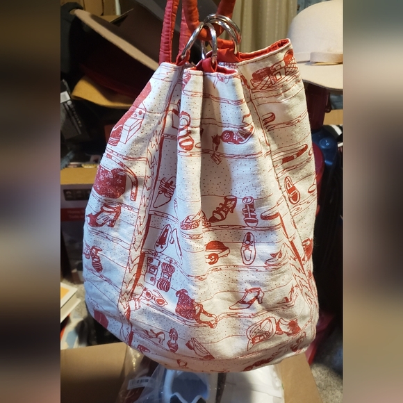 Red and White Kenneth Cole Backpack - Picture 1 of 9